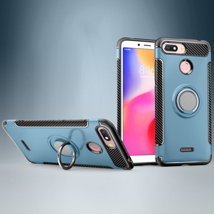 Magnetic 360 Degree Rotation Ring Holder Armor Protective Case for Xiaomi Redmi 6A