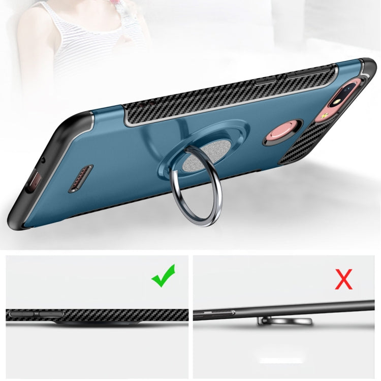 Magnetic 360 Degree Rotation Ring Holder Armor Protective Case for Xiaomi Redmi 6A