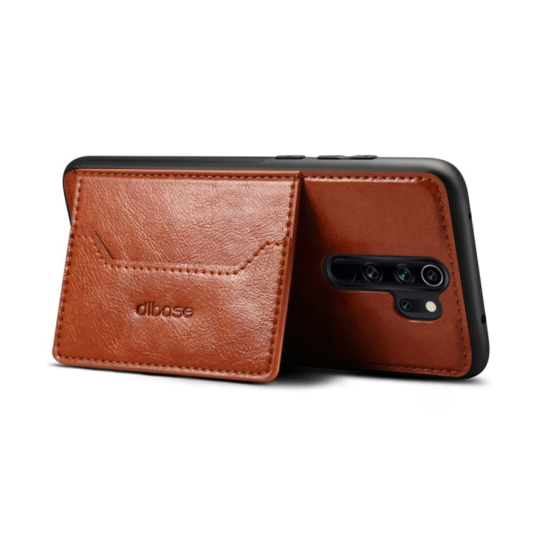 Dibase For Xiaomi Redmi Note 8 Pro TPU + PC + PU Crazy Horse Texture Protective Case, with Holder & Card Slots