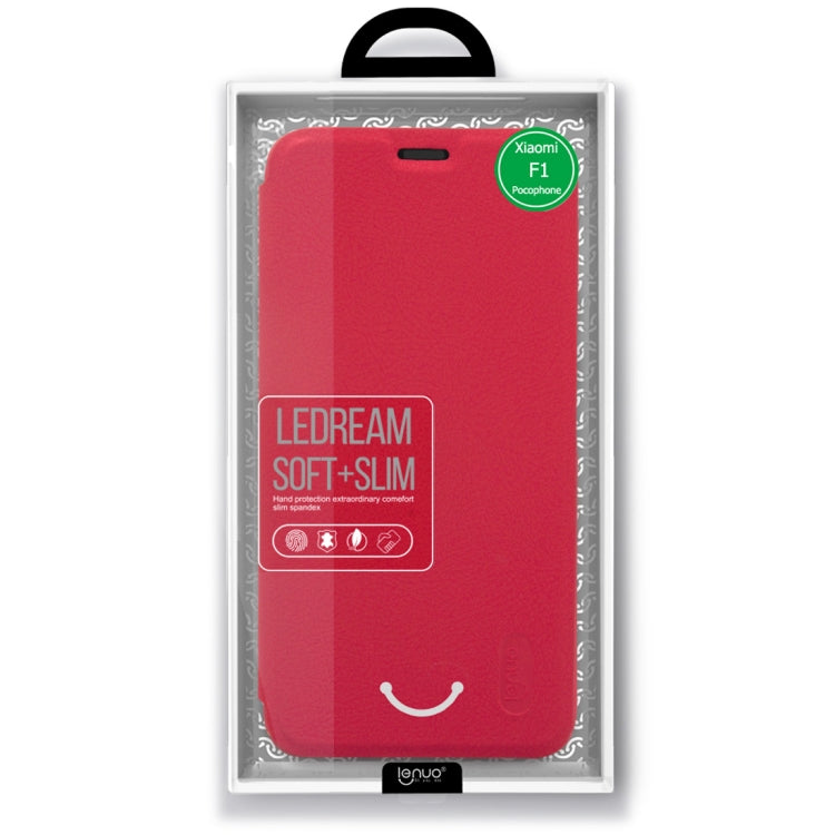 lenuo Ledream Series Litchi Texture Horizontal Flip PU Leather Case for Xiaomi Pocophone F1, with Card Slot