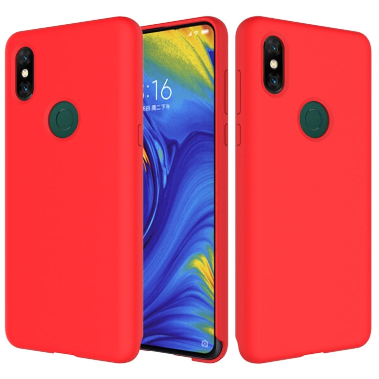 Solid Color Liquid Silicone Dropproof Protective Case for Xiaomi Mi Mix 3