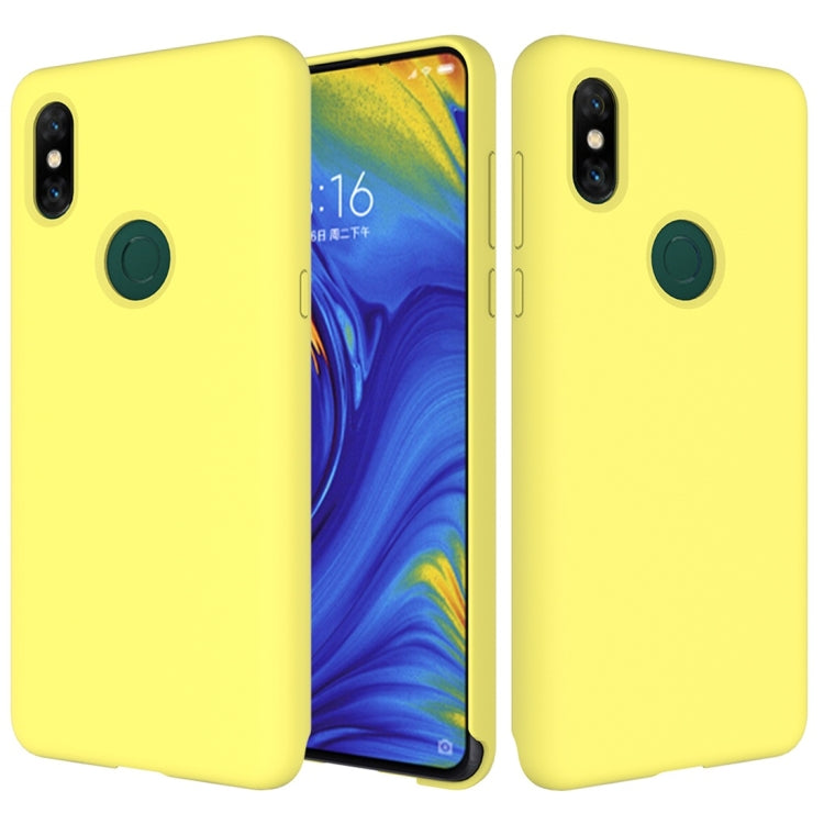 Solid Color Liquid Silicone Dropproof Protective Case for Xiaomi Mi Mix 3