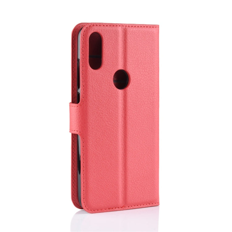 Litchi Texture Horizontal Flip Leather Case for Xiaomi Redmi Note 7, with Wallet & Holder & Card Slots