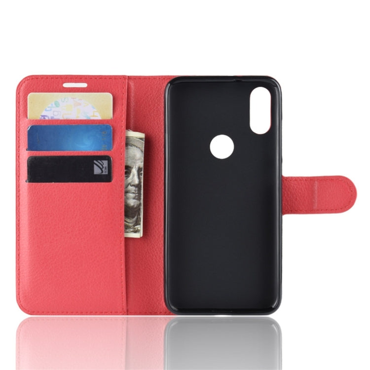Litchi Texture Horizontal Flip Leather Case for Xiaomi Redmi Note 7, with Wallet & Holder & Card Slots