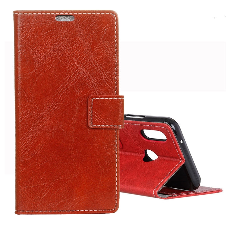 Retro Crazy Horse Texture Horizontal Flip Leather Case for Xiaomi Redmi Note 7 / Note 7 Pro / Note 7S, with Holder & Card Slots & Photo Frame