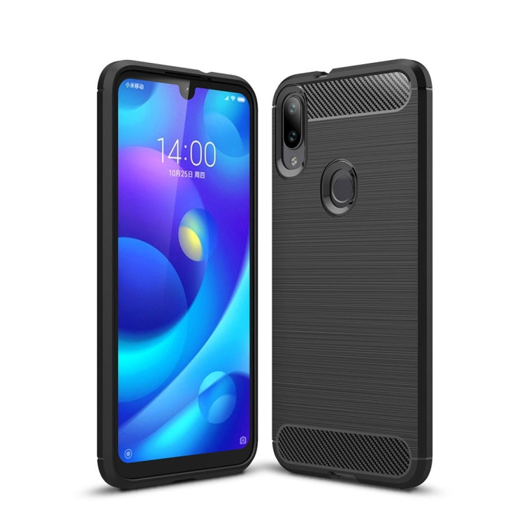 Brushed Texture Carbon Fiber TPU Case for Xiaomi Mi Play