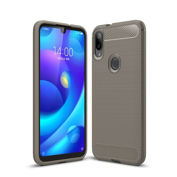 Brushed Texture Carbon Fiber TPU Case for Xiaomi Mi Play
