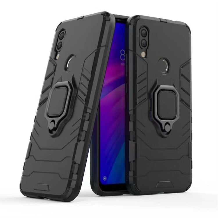 PC + TPU Shockproof Protective Case for Xiaomi Redmi 7, with Magnetic Ring Holder