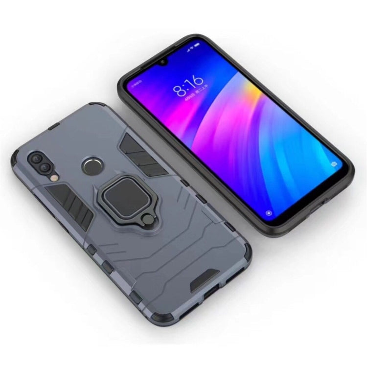 PC + TPU Shockproof Protective Case for Xiaomi Redmi 7, with Magnetic Ring Holder