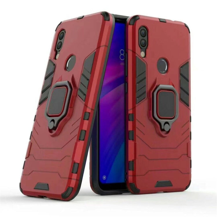 PC + TPU Shockproof Protective Case for Xiaomi Redmi 7, with Magnetic Ring Holder