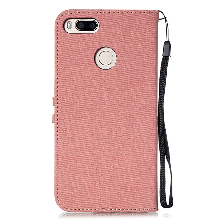 Splicing Embossed Male Style Horizontal Flip Leather Case for Xiaomi Mi 5X / A1, with Holder & Card Slots & Wallet & Lanyard