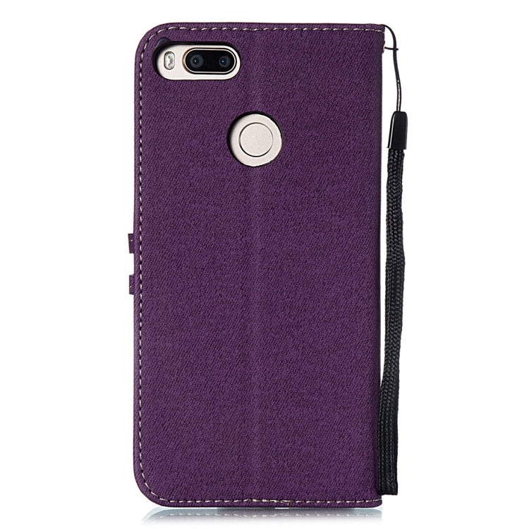 Splicing Embossed Male Style Horizontal Flip Leather Case for Xiaomi Mi 5X / A1, with Holder & Card Slots & Wallet & Lanyard