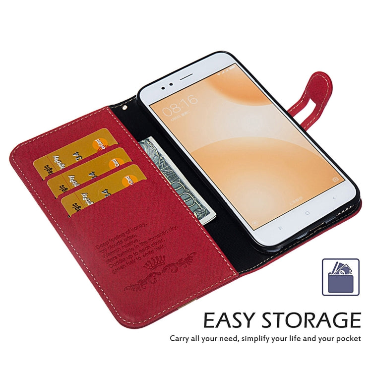 Splicing Embossed Male Style Horizontal Flip Leather Case for Xiaomi Mi 5X / A1, with Holder & Card Slots & Wallet & Lanyard