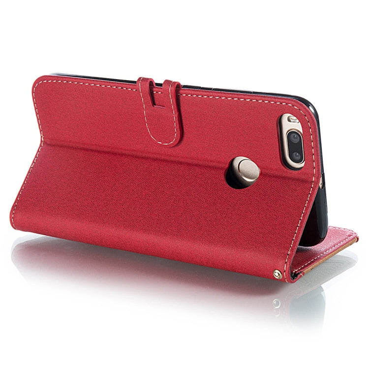 Splicing Embossed Male Style Horizontal Flip Leather Case for Xiaomi Mi 5X / A1, with Holder & Card Slots & Wallet & Lanyard