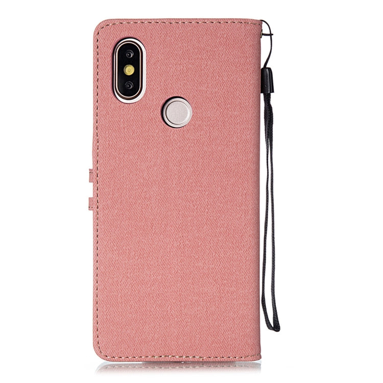 Splicing Embossed Male Style Horizontal Flip Leather Case for Xiaomi Mi 6X / A2, with Holder & Card Slots & Wallet & Lanyard