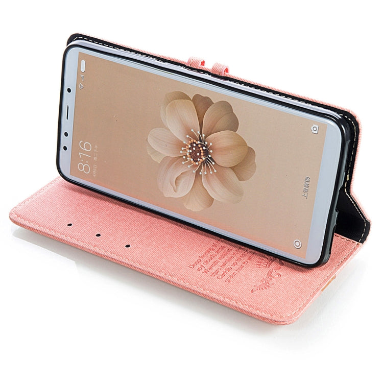 Splicing Embossed Male Style Horizontal Flip Leather Case for Xiaomi Mi 6X / A2, with Holder & Card Slots & Wallet & Lanyard