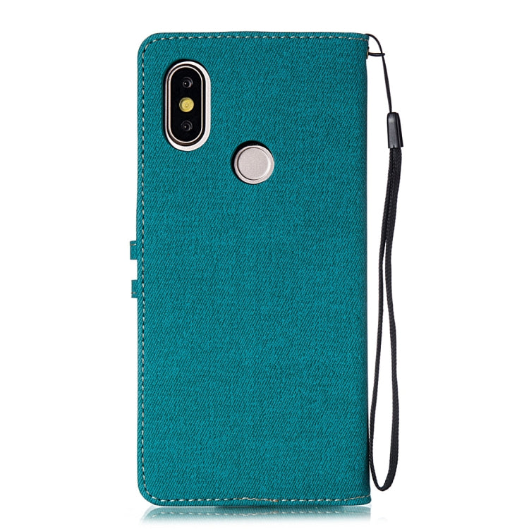Splicing Embossed Male Style Horizontal Flip Leather Case for Xiaomi Mi 6X / A2, with Holder & Card Slots & Wallet & Lanyard