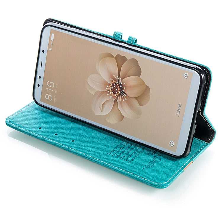 Splicing Embossed Male Style Horizontal Flip Leather Case for Xiaomi Mi 6X / A2, with Holder & Card Slots & Wallet & Lanyard