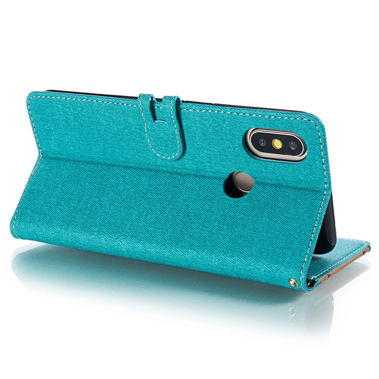 Splicing Embossed Male Style Horizontal Flip Leather Case for Xiaomi Mi 6X / A2, with Holder & Card Slots & Wallet & Lanyard