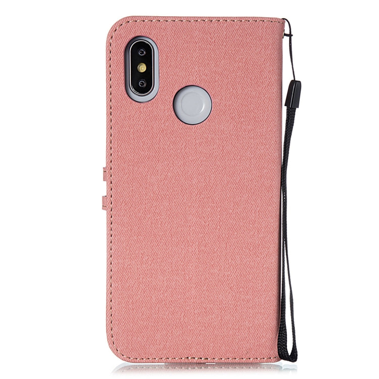 Splicing Embossed Male Style Horizontal Flip Leather Case for Xiaomi Mi 8, with Holder & Card Slots & Wallet & Lanyard
