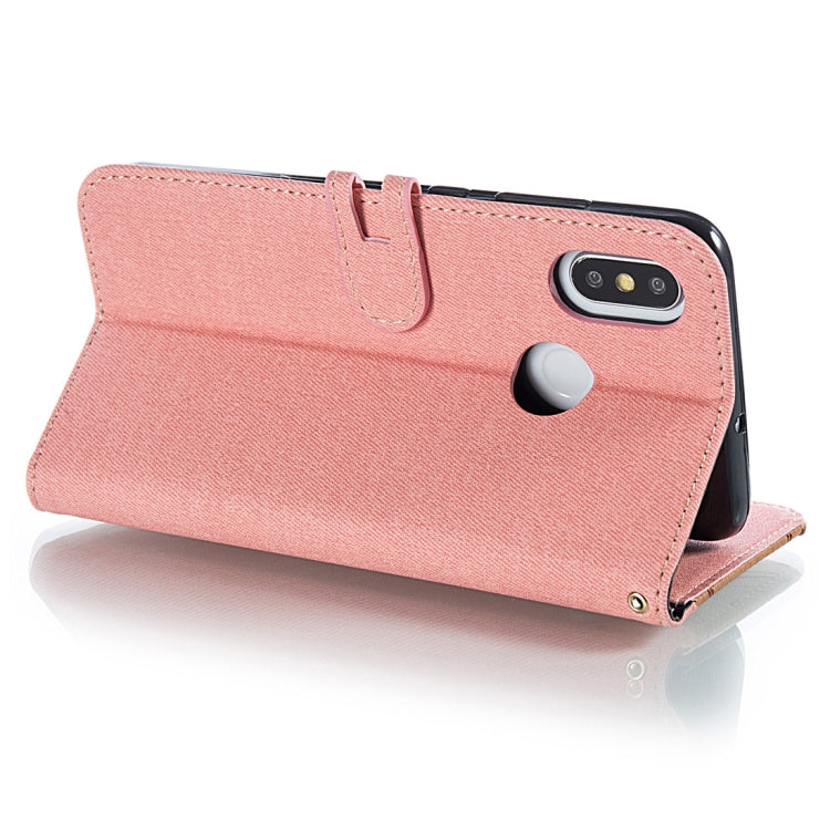 Splicing Embossed Male Style Horizontal Flip Leather Case for Xiaomi Mi 8, with Holder & Card Slots & Wallet & Lanyard