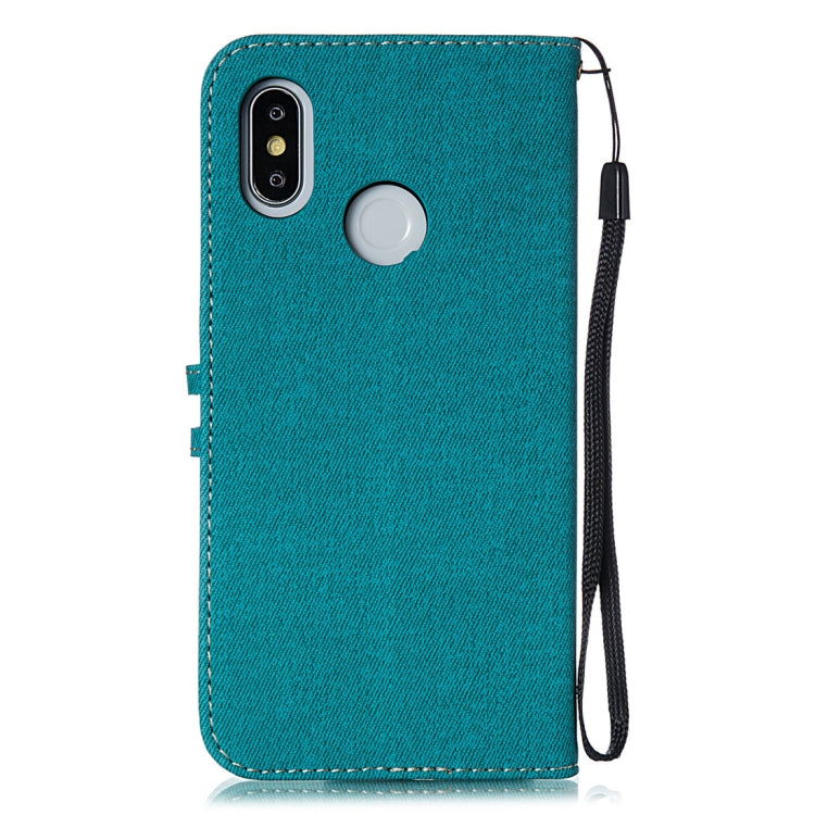 Splicing Embossed Male Style Horizontal Flip Leather Case for Xiaomi Mi 8, with Holder & Card Slots & Wallet & Lanyard