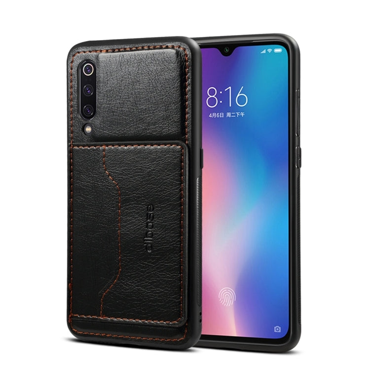 Dibase TPU + PC + PU Crazy Horse Texture Protective Case for Xiaomi Mi 9 SE, with Holder & Card Slots