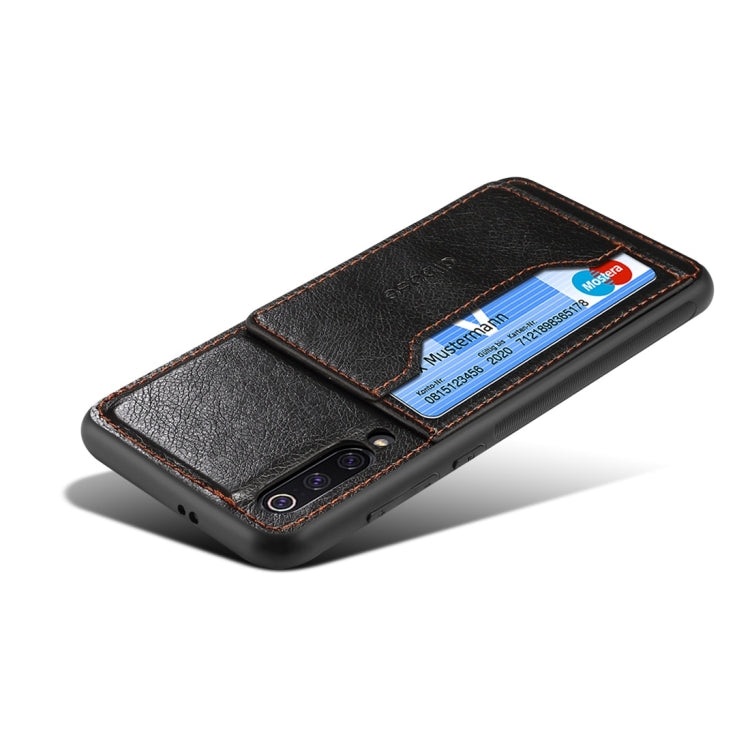 Dibase TPU + PC + PU Crazy Horse Texture Protective Case for Xiaomi Mi 9 SE, with Holder & Card Slots