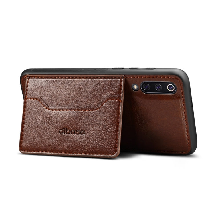 Dibase TPU + PC + PU Crazy Horse Texture Protective Case for Xiaomi Mi 9 SE, with Holder & Card Slots