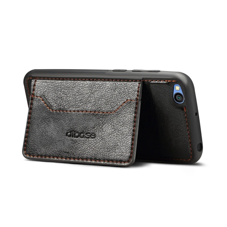 Dibase TPU + PC + PU Crazy Horse Texture Protective Case for Xiaomi Redmi Go, with Holder & Card Slots