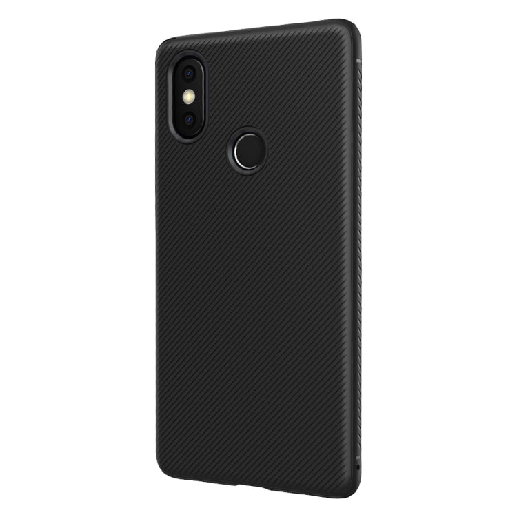 lenuo Leshen Series Stripe Texture TPU Case for Xiaomi Mi 8 SE(Black)