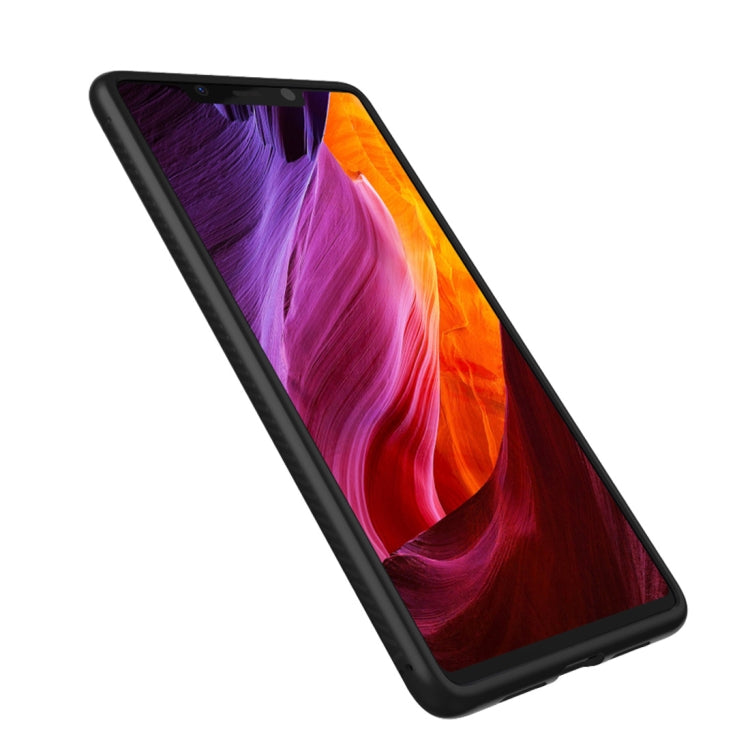 lenuo Leshen Series Stripe Texture TPU Case for Xiaomi Mi 8 SE(Black)