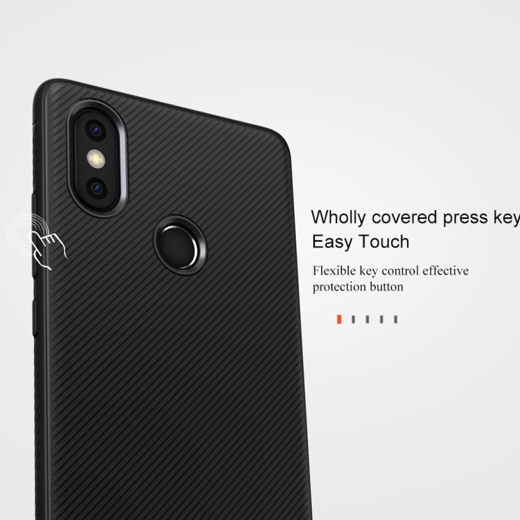 lenuo Leshen Series Stripe Texture TPU Case for Xiaomi Mi 8 SE(Black)