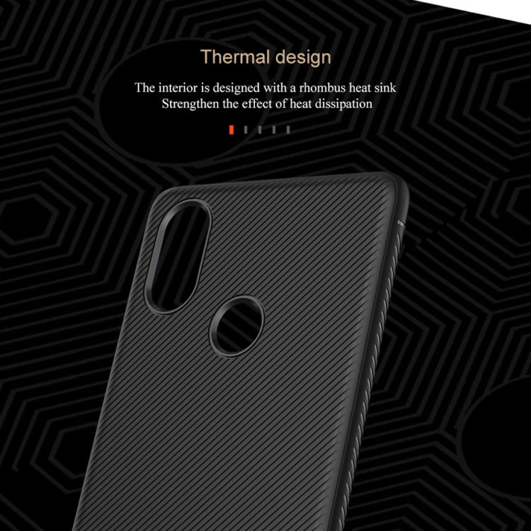 lenuo Leshen Series Stripe Texture TPU Case for Xiaomi Mi 8 SE(Black)