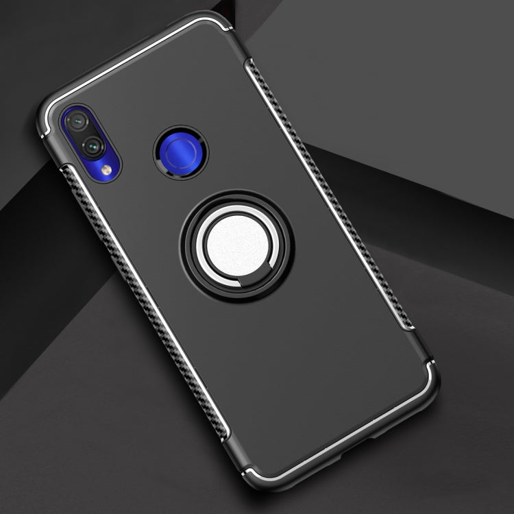 Magnetic Armor Protective Case for Xiaomi Redmi Note 7, with 360 Degree Rotation Ring Holder