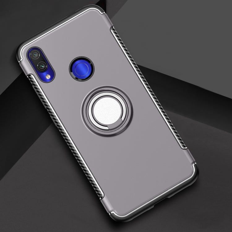 Magnetic Armor Protective Case for Xiaomi Redmi Note 7, with 360 Degree Rotation Ring Holder