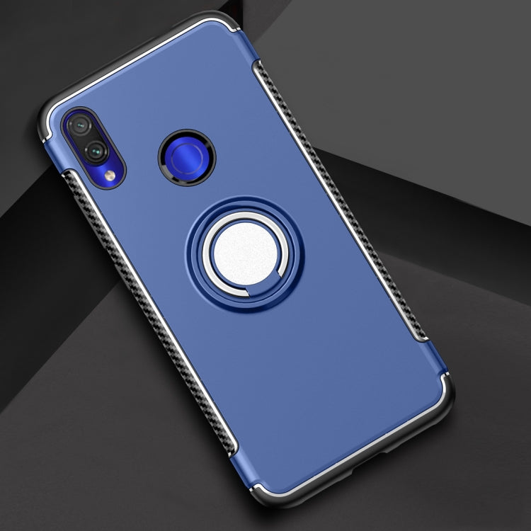 Magnetic Armor Protective Case for Xiaomi Redmi Note 7, with 360 Degree Rotation Ring Holder
