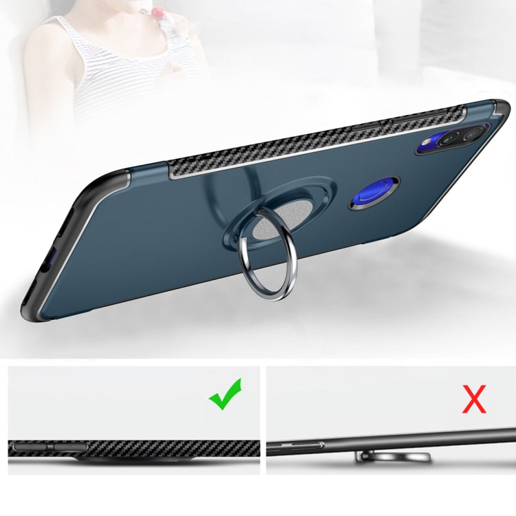 Magnetic Armor Protective Case for Xiaomi Redmi Note 7, with 360 Degree Rotation Ring Holder