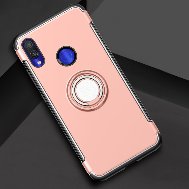 Magnetic Armor Protective Case for Xiaomi Redmi Note 7, with 360 Degree Rotation Ring Holder