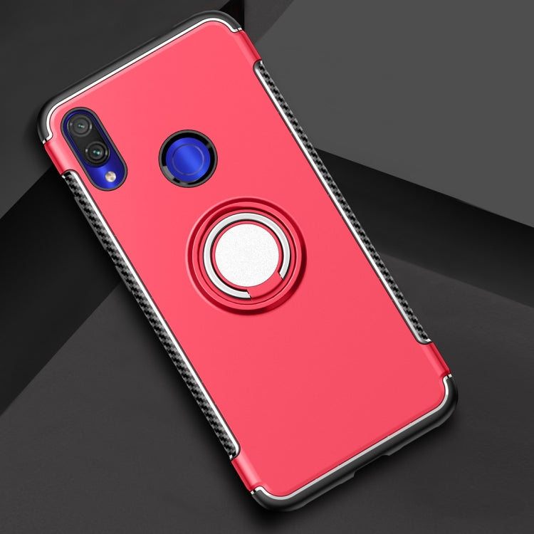 Magnetic Armor Protective Case for Xiaomi Redmi Note 7, with 360 Degree Rotation Ring Holder