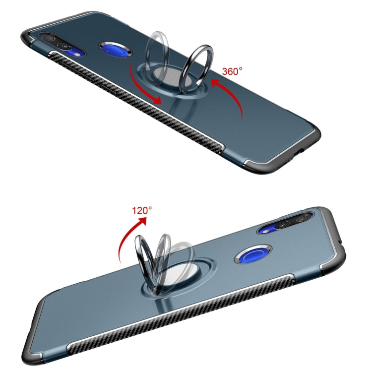 Magnetic Armor Protective Case for Xiaomi Redmi Note 7, with 360 Degree Rotation Ring Holder