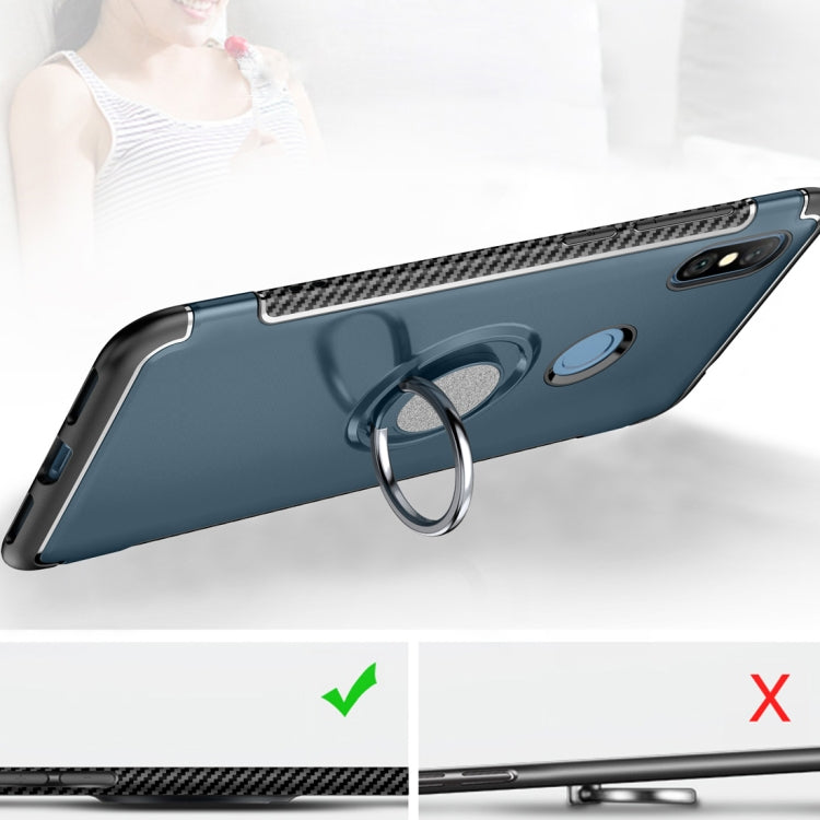 Magnetic Armor Protective Case for Xiaomi Redmi Note 6, with 360 Degree Rotation Ring Holder