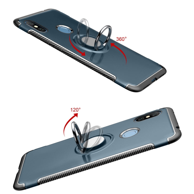 Magnetic Armor Protective Case for Xiaomi Redmi Note 6, with 360 Degree Rotation Ring Holder