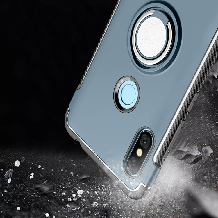 Magnetic Armor Protective Case for Xiaomi Redmi Note 6, with 360 Degree Rotation Ring Holder