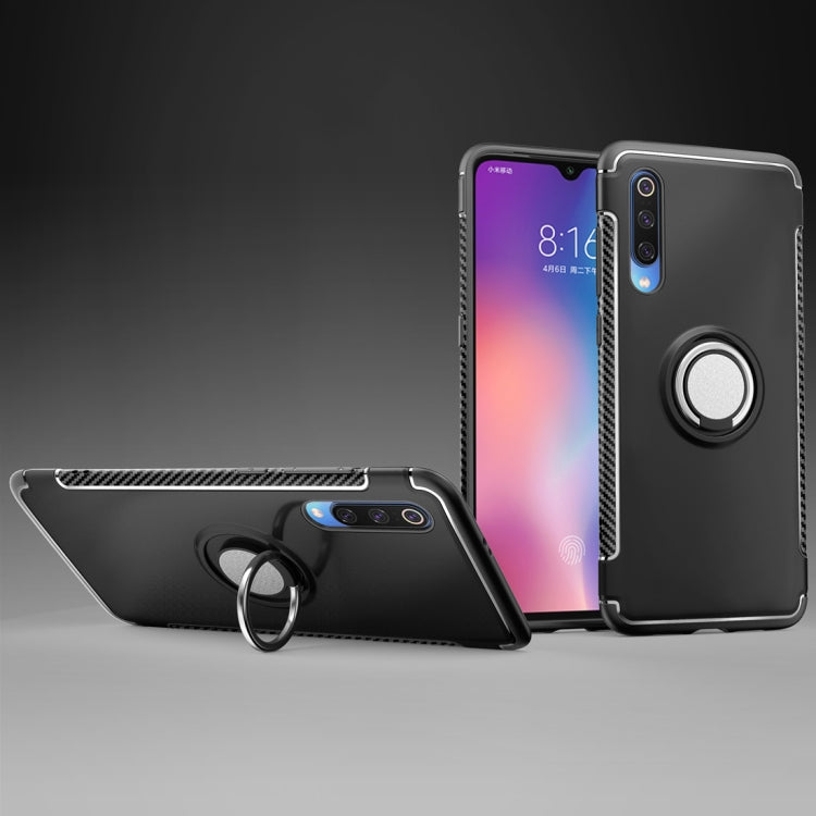 Magnetic Armor Protective Case for Xiaomi Mi 9, with 360 Degree Rotation Ring Holder