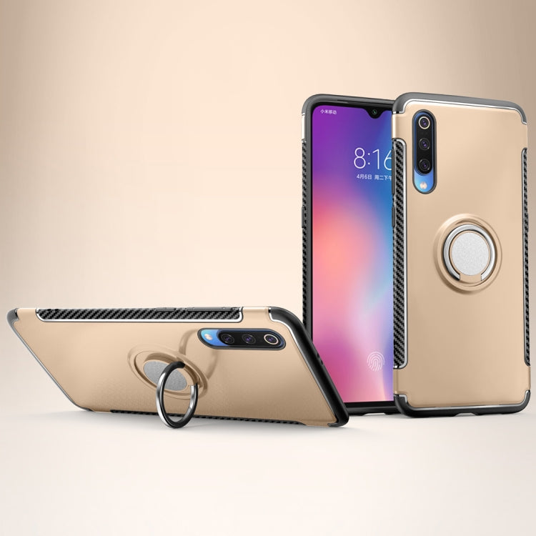 Magnetic Armor Protective Case for Xiaomi Mi 9, with 360 Degree Rotation Ring Holder