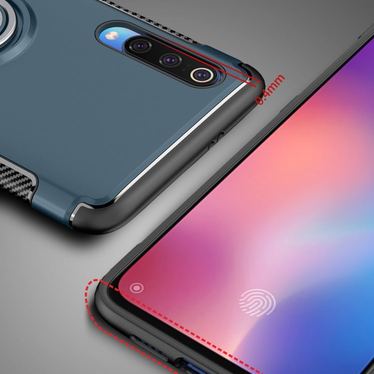 Magnetic Armor Protective Case for Xiaomi Mi 9, with 360 Degree Rotation Ring Holder