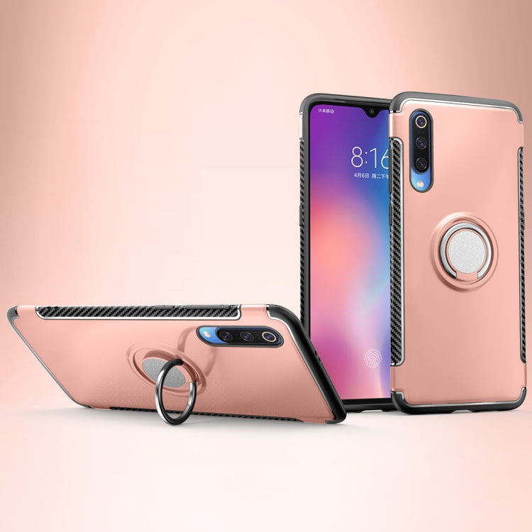 Magnetic Armor Protective Case for Xiaomi Mi 9, with 360 Degree Rotation Ring Holder