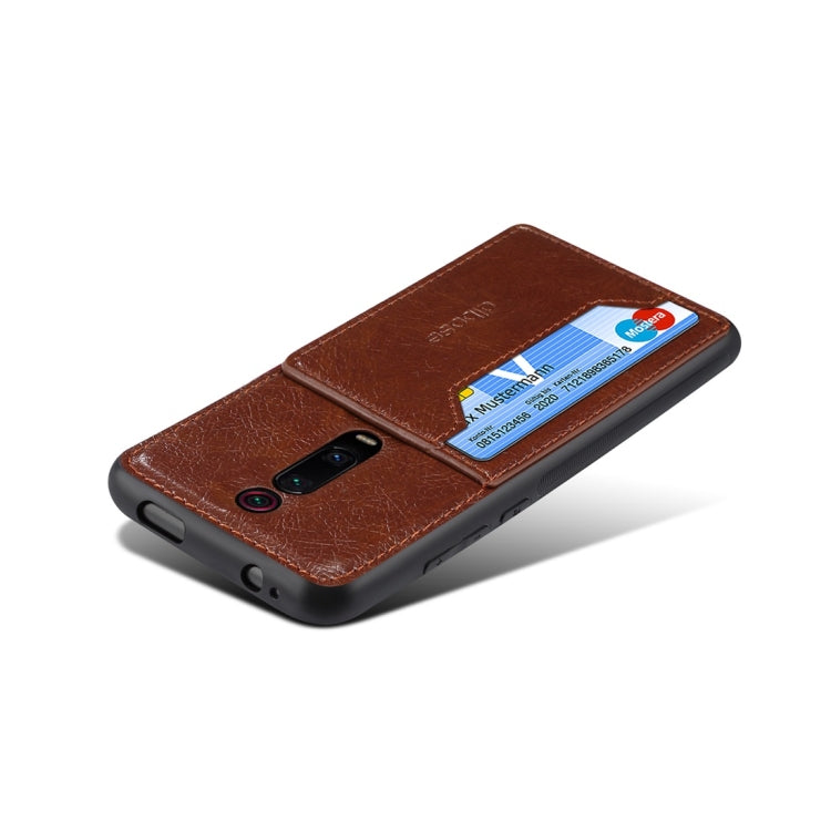 Dibase TPU + PC + PU Crazy Horse Texture Protective Case for Xiaomi Redmi K20 / K20 Pro, with Holder & Card Slots