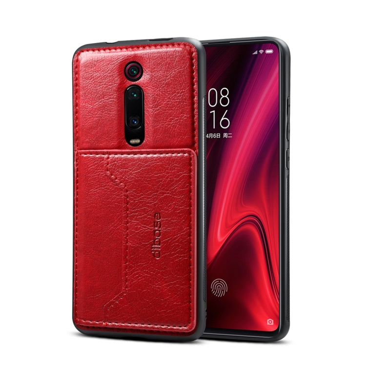Dibase TPU + PC + PU Crazy Horse Texture Protective Case for Xiaomi Redmi K20 / K20 Pro, with Holder & Card Slots